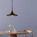 Pendant Lodi Large 1 Lamp Matte Black/Walnut Metal