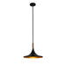 Pendant Lodi Large 1 Lamp Matte Black/Walnut Metal