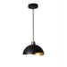 Pendant Luna Bella Small 1 Lamp Weathered Brass/Matte Black Metal