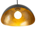 Pendant Luna Bella Small 1 Lamp Weathered Brass/Matte Black Metal