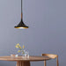 Pendant Lodi Small 1 Lamp Matte Black/Walnut Metal