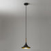 Pendant Lodi Small 1 Lamp Matte Black/Walnut Metal