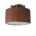 Ceiling Light Tambo Peter Morelli Semi-Flushmount 1 Lamp Dark Walnut/Weathered Brass Acrylic Diffuser