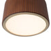 Ceiling Light Tambo Peter Morelli Semi-Flushmount 1 Lamp Dark Walnut/Weathered Brass Acrylic Diffuser