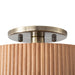 Ceiling Light Tambo Peter Morelli Semi-Flushmount 1 Lamp Natural Ash/Weathered Brass Acrylic Diffuser