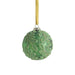 Christmas Ornament Phyllon Beaded Leaf 4 Inch Green Glass 6PC
