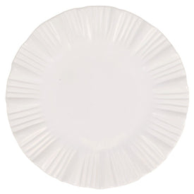 Dinner Plate Bari 10 Inch White Stoneware