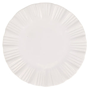 Dinner Plate Bari 10 Inch White Stoneware