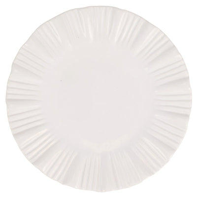 Product Image: Dinner Plate Bari 10 Inch White Stoneware