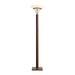 Floor Lamp Tambo Peter Morelli Torchiere 1 Lamp Dark Walnut/Weathered Brass Opal Wood/Steel
