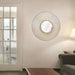 Wall Mirror Sunburst 36 Inch Brushed Nickel Set of 2 Round