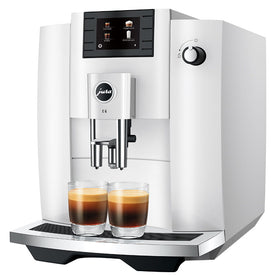 Coffee Maker E6 Specialty with Grinder Piano White 64 Ounce ABS/Stainless Steel