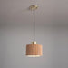 Pendant Tambo 1 Lamp Natural Ash/Weathered Brass Hand Laid
