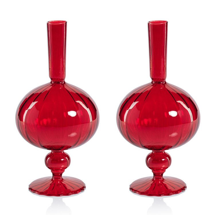 Vase Vellum Spiral Decorative 1 Set of 2 - Thumbnail 5