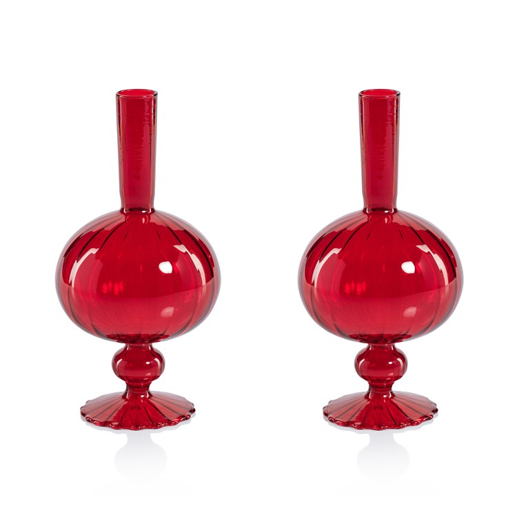 Vase Vellum Spiral Decorative 1 Set of 2 - Thumbnail 3