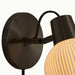 Sconce Petaluma Alex Brokamp 1 Lamp Matte Black/Bone Bone Porcelain