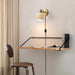 Sconce Petaluma Alex Brokamp 1 Lamp Weathered Brass/Bone/White Bone Porcelain