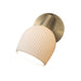 Sconce Petaluma Alex Brokamp 1 Lamp Weathered Brass/Bone/White Bone Porcelain