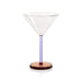 Martini Glass Set Vireo Clear/Lilac/Amber Glass 4PC
