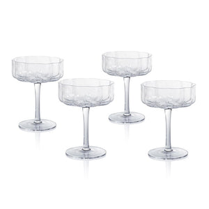Glassware Set Reinhard Handblown Coupe Clear Glass