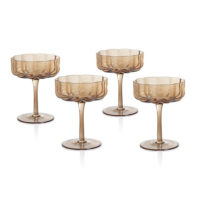 Product Image: Glassware Set Reinhard Handblown Coupe Amber Glass