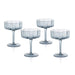 Glassware Set Reinhard Handblown Coupe Blue Glass