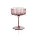 Glassware Set Reinhard Handblown Coupe Deep Pink Glass