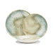 Dinnerware Set Sea and Sand 12PC Cream/Blue/Beige Porcelain