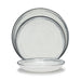 Dinnerware Set Water's Edge 12PC Off White/Navy Porcelain