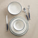 Dinnerware Set Water's Edge 12PC Off White/Navy Porcelain