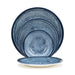 Dinnerware Set Stone 16PC Blue/Navy Porcelain