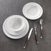 Dinnerware Set Wave 16PC Off White Porcelain