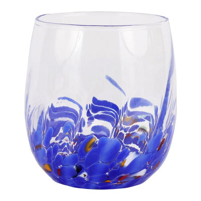 Product Image: Tumbler Chiara Short Blue Glass 14 Ounce