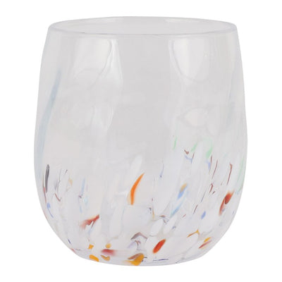 Product Image: Tumbler Chiara Short White Glass 14 Ounce