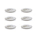 Dessert Set Jarrah Eucalyptus 6PC 6-1/4 Inch Clear/Champagne Glass
