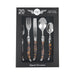Flatware Set Connoisseur Laguiole Service for 4 20PC Tortoise Acrylic/Stainless Steel