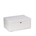 Leighton White Lacquer Jewelry Chest With Multi-Compartment Storage - OPEN BOX