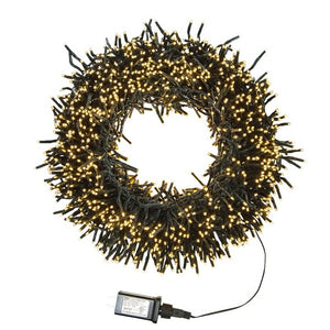 65-Foot 2000-Light Cluster Garland with Classic White LED Lights - OPEN BOX