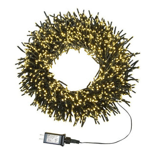 65-Foot 2000-Light Cluster Garland with Warm White LED Lights - OPEN BOX