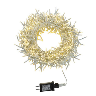 Product Image: 33-Foot 1000-Light Cluster Garland with Warm White LED Lights - OPEN BOX