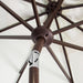 Elegant Valance 9 Ft Auto Tilt Umbrella - White/Black - OPEN BOX
