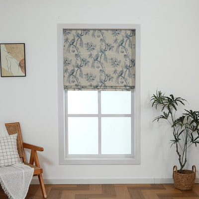 Product Image: Peacock 64" L x 29" W 100% Blackout Roman Shade - Blue