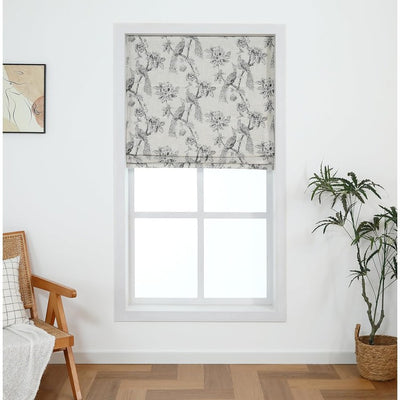 Product Image: Peacock 64" L x 32" W 100% Blackout Roman Shade - Black