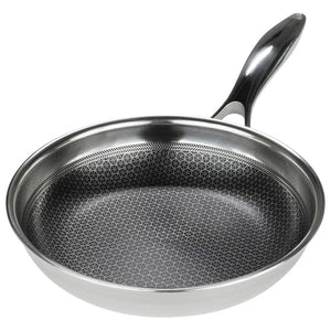 Black Cube Stainless Steel Fry Pans Set of 3