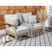 Martinique Wood Patio Loveseat