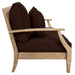 Martinique Wood Patio Loveseat
