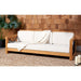 Andros Three-Seat Teak Patio Sofa