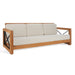 Andros Three-Seat Teak Patio Sofa
