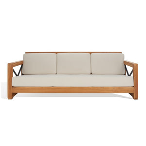 Andros Three-Seat Teak Patio Sofa