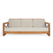 Andros Three-Seat Teak Patio Sofa